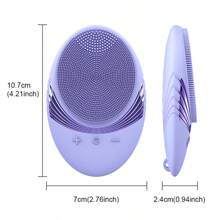Limpiador facial eléctrico de silicona, cepillo de limpieza eléctrico, masajeador de limpieza con carga USB, cepillo de limpieza facial