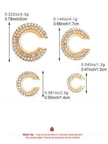 4/8pcs Chunky Ear Cuff For Women Non Piercing Jewelry Set Personalized Rock Punk Ear Clip On Earrings