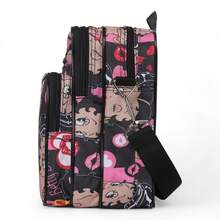 Betty Boop Print Crossbody Bag With Adjustable Strap, Multi-Compartment Shoulder Bag, Large Capacity Casual Travel Sling Bag - Cổ điển - Xem 3