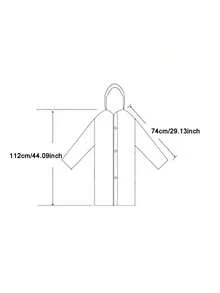 1 件可重复使用的便携式透明全身雨衣，EVA 加厚一体式雨衣，男女通用成人学生户外旅行雨披，防风防水，适合骑自行车、徒步旅行、休闲女士风格，保持干爽时尚 - 粉色 - 查看 9