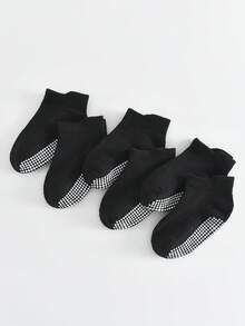 6 Pairs Non-Slip Ankle Socks For Baby Boys And Girls, Suitable For Infants And Children