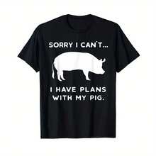 Most Popular Funny Pig Outfit Farmer Farm Pigs &Amp; Pork Sow Country Lover T-Shirt - Black - View 1