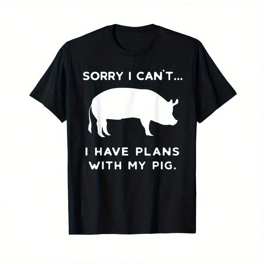 Most Popular Funny Pig Outfit Farmer Farm Pigs &Amp; Pork Sow Country Lover T-Shirt - Black - View 1