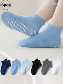 6 Pares de calcetines antideslizantes para bebé con agarre