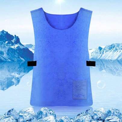 Cooling Ice Vest For Men Women PVA Water Activated Evaporative Cool Cold Vest High Temperature Protective Clothes