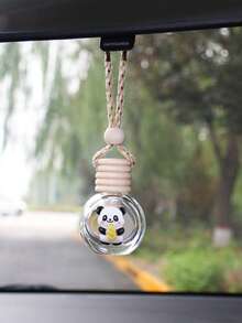1 pieza Adorno colgante de botella de perfume con diseño de panda para el interior del coche, accesorio para el espejo retrovisor - Unitalla - Ver 13