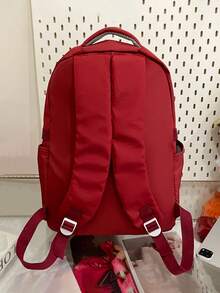 1pc Back To School Classic Basic Backpack With Laptop Compartment And Adjustable Shoulder Straps, Spacious Design With Multiple Pockets, Lightweight Casual Travel Backpack Suitable For Women/Girls/Teens/Students/Graduates, Ideal For Daily Use, Outings, Travel, School And Back To School. - Multicolor - View 13