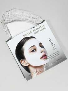 MOOYAM Set de 4 mascarillas faciales de colágeno BIO con efecto antiarrugas y lifting -Fórmulas de cuidado de la piel coreanas hidratantes, mascarilla facial de hoja para una profunda hidratación