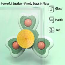 3Pcs/Set Baby Insect Bath Toys With Suction Cups, Cartoon Animal Style Rattle Spinner Sensory Toys, ABS Material, Rotating Windmill Design For Bathtub Wall, Early Education Fine Motor Toy For Toddlers Boys Girls Gift Indoor Water Play