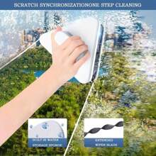 Magnetic Window Cleaning Tool, Double Sided Window Cleaner, Magnetic Window Cleaner For High Rise Buildings, Suitable For Glass Use, Car Glass Cleaning Tool Dual Sided Magnetic Window Cleaner, Single Pane Glass Cleaner For High Rise Buildings