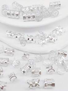 40个金属发夹，适用于辫子，金属脏辫珠发夹，各种款式编发配饰，波西米亚风发饰，适合女性和女孩