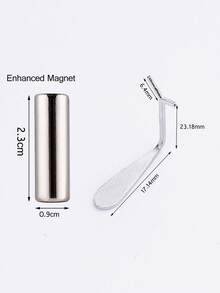 2件套心形猫眼美甲工具套装，含2个圆柱形磁铁，低致敏性，无磁性，是喜爱猫眼美甲的女士的最佳节日礼物，适合美甲沙龙和美甲店打造猫眼美甲，美甲用品，美甲工具，美甲工具，返校季必备 - 銀色 - 查看 7
