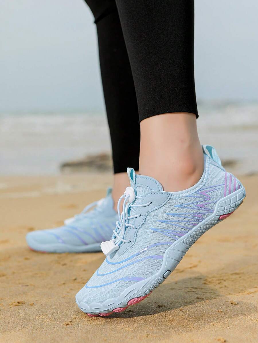 女士户外运动耐磨速干游泳潜水沙滩透气软底室内外健身水上鞋 - 月色 - 查看 1