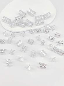 40个金属发夹，适用于辫子，金属脏辫珠发夹，各种款式编发配饰，波西米亚风发饰，适合女性和女孩