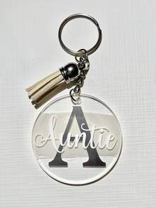 Back To School Pastel Coloured Acrylic Initial & Name Keyring, - Keychain - Bag Charm - Stocking Filler- Gift,Keychain,Personalised Gifts,Keyring,Keychains,Gifts For Boyfriend,Boyfriend Gifts,Customised Gifts,Personalised Keyring,Personalised,Custom Keychain - Tassel Keychain - View 6
