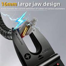 3-in-1 Multifunktions U5 Zangenamperemeter: Stromprüfer + Strommesser + Multimeter, echte Autorange-Funktion, USB-C Schnellladung, 0,01A Genauigkeit (schwarzes ABS, 24H Akku) für Ingenieure & Heimwerker