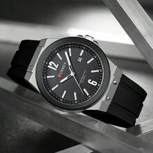 CURREN 品牌自动日期 100% 原装手表夜光时尚防水商务手表 - 彩色 - 查看 3