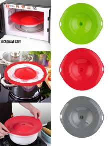 29CM Silicone Anti Overflow Cover For Household Use, Anti Overflow, Dustproof, Anti Splash Pot Cover, Kitchen High Temperature Resistant, Splash Proof, Anti Boiling Pot Cover