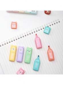 4/5/6 Farben kleine Marker mit fluoreszierenden Farben und süßem Kawaii Design, perfekt zum Markieren, Rückkehr zur Schule, Schulmaterial, Kawaii Schreibwaren, Schulfarben, Marker, Schreibwaren, Schreibstifte, Buntstifte Büro, Schule, Zeichnen,Studenten,Marker,Schreibwaren,Jungen,Mädchen,Schulmaterial Halloween Dekoration,Rückkehr zur Schule