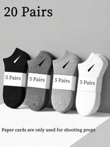 9 Pairs Black, White, Grey Neutral Color Breathable Moisture-Wicking Casual Ankle Socks