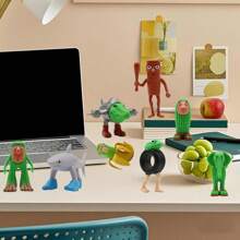 Juego de 12 figuras de juguete de plástico de la cultura italiana Brainrot, Tung Tung Tung Sahur, Tralalero Tralala, esculturas decorativas, adornos de escritorio, regalos de Halloween, Navidad y cumpleaños.