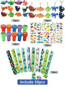 Dinosaur Themed Party Favors Supplies ,Birthday Party Supplies Favors,Bulk Stuffers Set Carnival Prizes,Goody Bag Fillers Party Favor Gifts , Back To School Gifts
