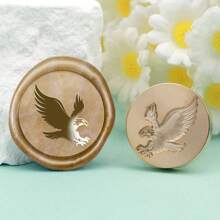 CYFUN DESIGN 1 PC Happy Birthday/With Love/Thank You Words Pattern Wax Seal Stamp Head NO Handle Detachable Sealing Stamp Stamp Head For Letter Invitation Card Wedding Gift Package Holidays,Back To School,School Supplies