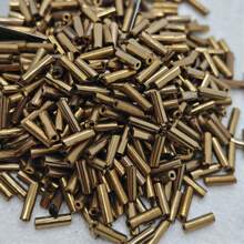 600 Pcs 2*7mm Magic Glass Beads DIY Cross Stitch Beaded Material Bracelet Necklace Accessories