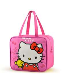Sanrio 1Pc Hello Insulated Kitty Lunch Bag Cute Thick Waterproof Tote Lunch Box Cartoon Bento Bag With Thermal Insulation For Outdoor Activities Travel Camping(Some Parts May Be Random), School Supplies,Back To School