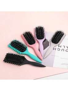 5pcs/2pcs/1pc New Straw Massaging Bounce Hair Brush, Best-Selling Curling Brush, Shaping Brush, Household Styling Brush, Anti- Hair Brush, Portable Brush, Volumizing Scalp Massage Hair Brush, Smooth Hair Air Cushion Brush, Must-Have For Back To School, Dorm, Home, Travel, Elegant Gift For Ladies, Suitable For Girlfriends, Family, Friends