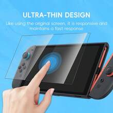 DATA FROG Tempered Glass For Switch 2 Screen Protector HD Anti-Scratch Protective Film Compatible With Switch 2 Game Accessories - Set - View 4