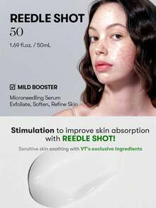 VT COSMETICS CICA Reedle Shot 50，强化肌肤屏障，抵御污染，快速吸收的Aqua Tech保湿配方，温和呵护敏感肌肤，15分钟舒缓肌肤，纯净配方，适合季节更替，方便旅行携带，妆前乳，韩国化妆品，50毫升/1.69液盎司 - 01 - 查看 6