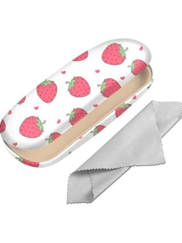 1pc Cartoon Eyeglasses Case - Convenient Eyeglasses Box, Ultra Lightweight & Compact Closure, Travel Accessory, Multi-Functional Eyeglass Storage Bag, Fashionable Design, Portable & Compact, Glasses Box, Suitable For Various Glasses Storage