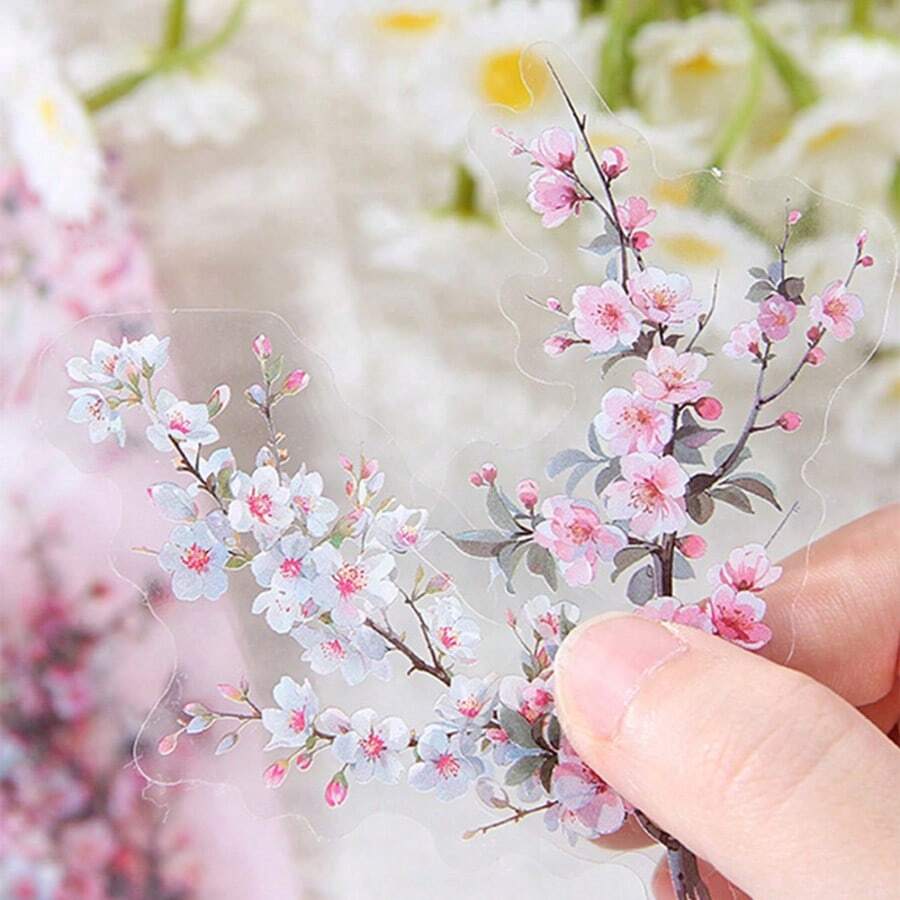 20 miếng/gói, Vật liệu dán, Đồ dùng làm tranh ghép, Hình ảnh cây xanh, Thiết kế dễ thương, Hình dán các loại, Tấm mỏng, PET bán trong suốt, Sổ tay, Chống thấm nước, Hình dán thời trang, Đồ dùng làm album ảnh. - Một cỡ - Xem 1