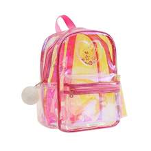 1pc Transparent Heart Design Backpack - Made Of PVC, Multiple Compartments And Practical Pockets, Zipper Closure, Travel & Everyday Use - Fashionable Accessory, Secure Zipper Closure - Multicolor - View 8