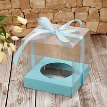 12pcs Foldable Transparent Plastic Gift Boxes, Suitable For Christmas Gifts, Christmas Decorations, Wedding Decorations, Party Favors, Birthday Decorations, And Gift Displays