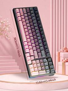 AULA F98 Three-Mode Mechanical Keyboard, 99-Key Arrangement, 19 Kinds Of RGB Lighting Effects, Shaft Body Hot-Swappable, Compatible With Windows, IOS And Systems, Large Battery Capacity, Suitable For Daily Office And E-Sports Games, And Can Be Connected To Notebooks/Computers And Other Devices.