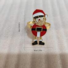 New European And American Creative Grandpa Design, Simple Alloy Napkin Rings, Hotel Tableware Decor Napkin Holder