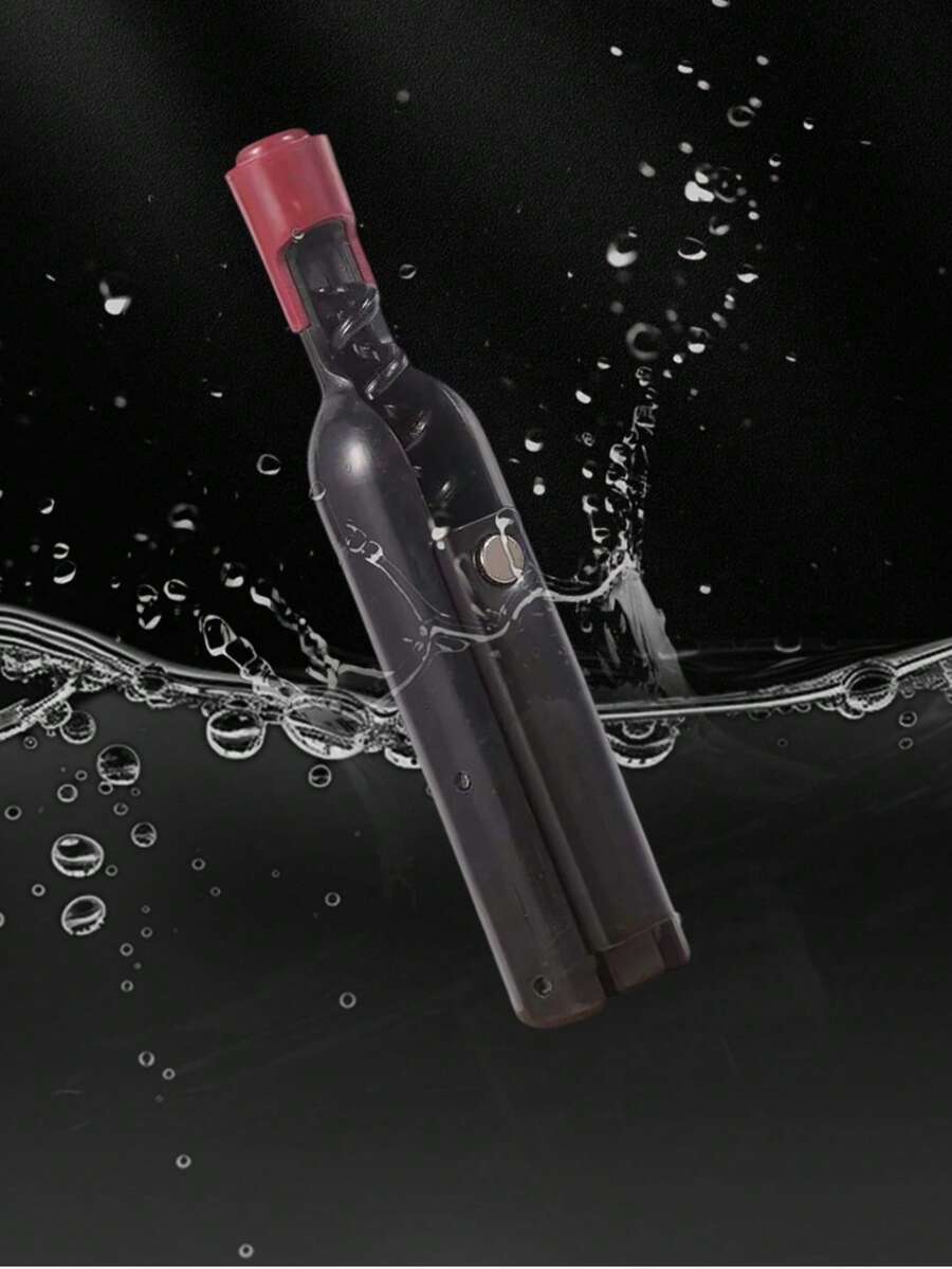 创意礼品红酒开瓶器,不锈钢镀层红酒开瓶器 - 黑色 - 查看 1