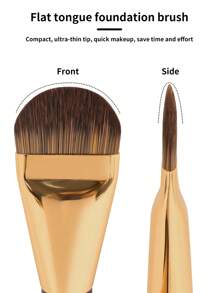 MAANGE 2 set di pennelli da trucco professionali, pennello per fondotinta e correttore, pennello per fondotinta liquida, strumenti da trucco con fibra morbida, facili da trasportare, set adatto come regalo per donne e ragazze