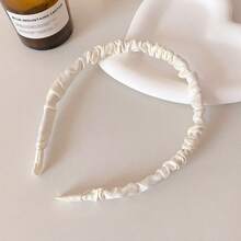 7pcs Women's Accessories Including Headbands, Hairpieces, Decorative Versatile Summer Headwear And Styling Items, Hair Band, Hair Hoop ,Hairband For Women Head Accessories Beauty Home Hair Accessories - [Champagne Pleats + White Pleats]7pcs/6171542 - View 2