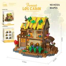 700+PCS Forest Series Miniature Architectural Model Building Toys Mini Bricks DIY Wooden House Tree House Blocks Toys Assembly Blocks Sets,Desktop Ornament,Birthday Gifts/Christmas Gifts/Corporate Gift