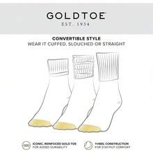Calcetines de seis piezas con puño giratorio para mujeres - Negro/Blanco (6 pares) - Ver 5