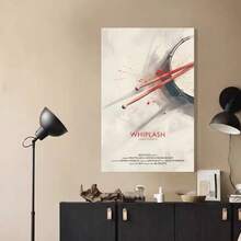 Framed Canvas Whiplash Movie Poster Digital Minimalist, Cult Movies Printable Wall Art Vintage Room Decor - Framed - View 3