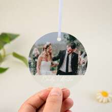 1 Stück acryl Anhänger personalisiertes acryl Hochzeitsgeschenk für Ihn - Benutzerdefinierter transparenter Anhänger für Ehemann, Freund - Jahrestags- oder Hochzeitsandenken - Das beste andere Hälfte Geschenk, romantische klare Dekoration