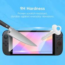 DATA FROG Tempered Glass For Switch 2 Screen Protector HD Anti-Scratch Protective Film Compatible With Switch 2 Game Accessories - Set - View 3