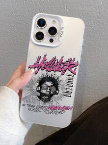 1 PC. Popular Logo Signs In English Original Animated Cartoon Animation Following From Cell Phone Protective Sleeve Is Suitable For Promax IPhone16pro/Pro / 11/12 13/14 15/16 / Promaxtpu Acrylic Material Following Cartoon Design Scale Drop Cases Y2K Applies To S22 / S22PLUS/S23 / S24 As Birthday Gifts For Girlfriends, Boyfriends Or Friends Of The /25ULTRA/S23FE/S25EDGE Series - 透銀 - 查看 2