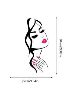 1pc Simple Black Figure Graphic Wall Sticker PVC Waterproof Removable Sticker 9.84*22.83in For Home Decor Stickers Wall Decal Vinyl Decal For Home Decorations Spring Decoration Items Refresh Your Home Birthday Graduation Gifts Wall Stickers Room Decor Wall Decor Personalised Stickers