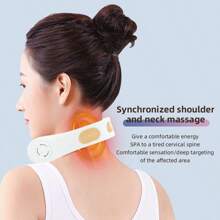 USB Rechargeable Deep Tissue Neck & Back Massager, 16 Intensity Levels, With Heating Function - Suitable For Portable Massage On Neck, Back And Shoulders, For Home, Office And Travel, Perfect Gift For Parents And Elders, Ideal For Relaxation - Multicolor - View 5