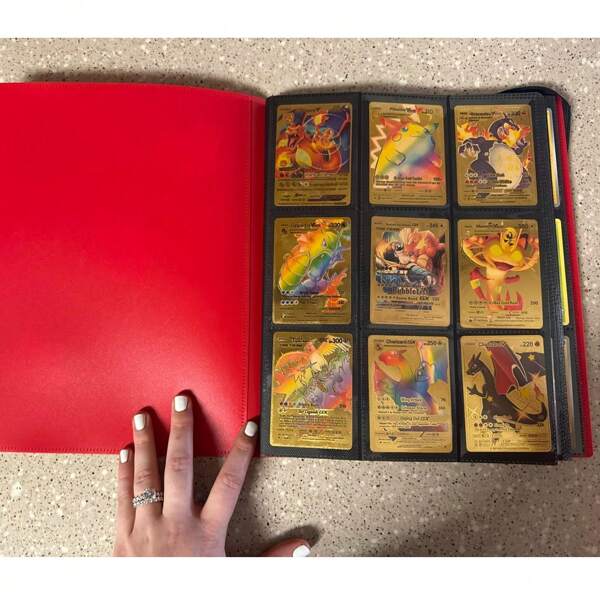 Pasta, Pasta de Cartas, Pasta de Cartas, Pasta de Cartas de Carregamento Lateral, Pasta de Cartas de Basquete, Pasta de Cartas de Troca, Pasta de Cartas de 9 Bolsos, Pasta de Cartas de Esportes de Hóquei, Pasta de Colecionador de Cartas de Beisebol de Carregamento Lateral com Capas Protetoras 20 Folhas 360 Livro de Cartas de Jogos para Cartas de Futebol e Basquete